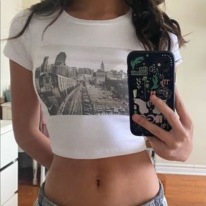Garage cropped baby tee